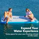 SLOOSH Inflatable Floating Dock, Inflatable Dock Floating Platform, Portable Air Dock Platform Fit for Pool, Lake, Beach with Non-Slip Surface