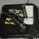 Under Bed Blocker for Pets,11.8" H x 83" L in Total Bed Blockers for Under Bed, Sturdy Adjustable Underbed Blocker to Stop Pets & Items from Going Under Bed, Black