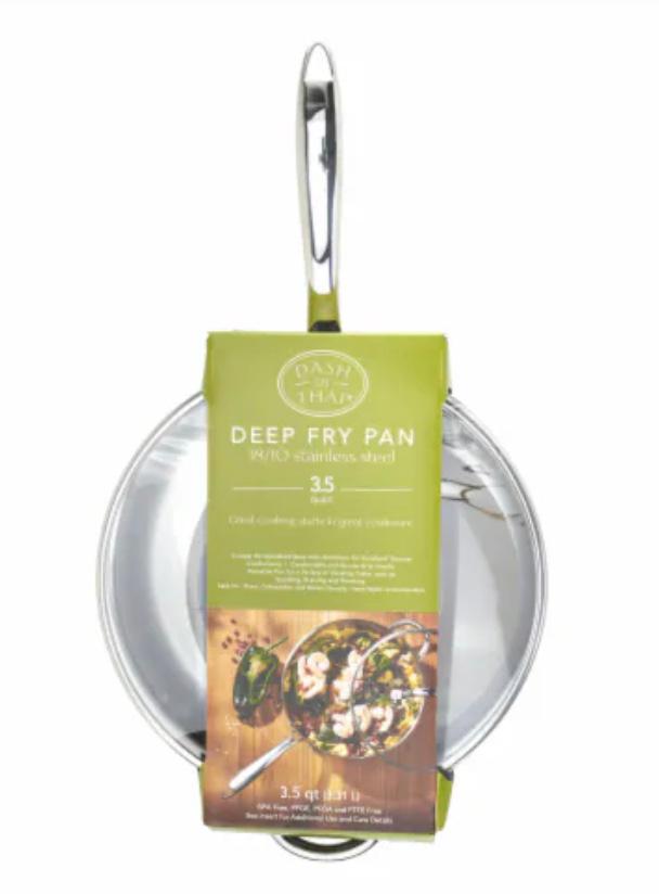 Dash of That Deep Frying Pan Stainless Steel