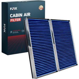 KAX Premium Cabin Air Filter with Dual Active Carbon, CF10936 Replacement for BMW X5 2007 2008 2009 2010 2011 2012 2013 2014 2015 2016 2017 2018 2019, X6 2008-2019, Passenger Compartment Air Filter
