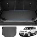 Powerty Trunk Mat for 2020-2025 Land Rover Defender 110 Accessories Cargo Mats TPE All Weather Cargo Liner Heavy-Duty Trunk Liners
