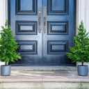 36’’ Cedar Pine Tree with Pot 36’’ Realistic Artificial Small Christmas Tree with Pot for Front Porch Stairs Indoor Outdoor Christmas Decorations