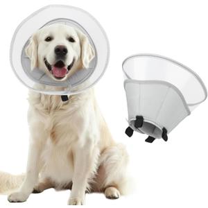 Soft Dog Cone Collar for Large Medium Small Dogs, Adjustable Cones for Dogs to Stop Licking, Recovery Collar After Surgery to Prevent Licking-Comfortable Alternative to Dog Cones(XL(Neck:17.5"-20.7") (XL)