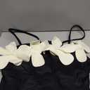 GORGLITTER Women's 3D Floral Strapless One Piece Swimsuit Sexy Tummy Control Bandeau Cheeky Bathing Suit Swimwear 2026 (Large, Black)