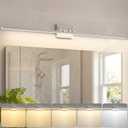 VOLISUN Modern Bathroom Vanity Light 48 inch, Rotatable, 30W Dimmable 5CCT Led Bathroom Light Fixture Over Mirror, Brushed Nickel Bar Vanity Light for Bathroom Mirror Cabinets-ETL Certificated