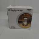 Portable Metal Table Lamp for Indoor/Outdoor ,Rechargeable Cordless LED Lamp, 3-Colour Infinitely Dimming Battery Powered Small Desk Lamp, Restaurant/Bedroom/Bar/Coffee/Camping Light (Black Set of 2)