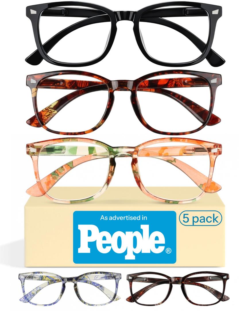 CCVOO Reading Glasses for Women, Eye glasses, Blue Light Readers for Women, Cheaters,

+1.75
