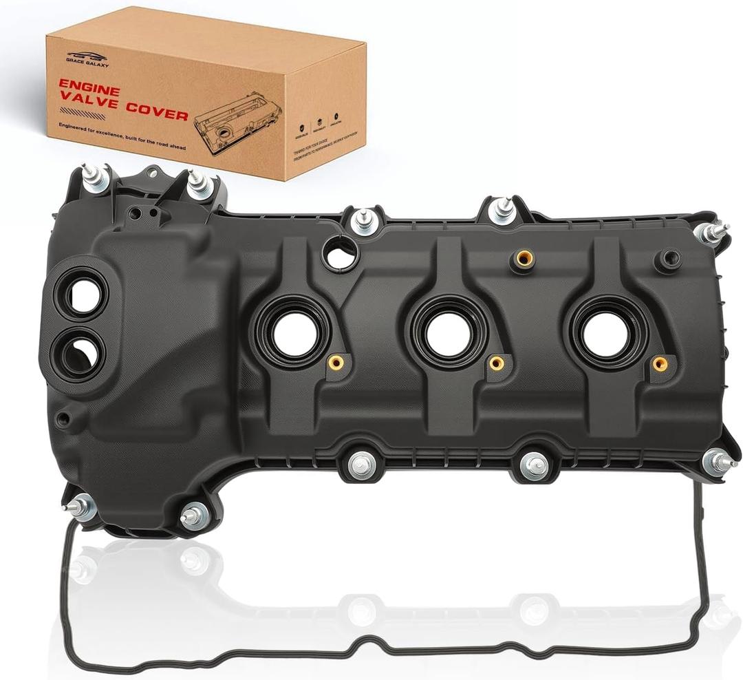 GraceGalaxy Engine Valve Cover Kit with Gasket & Bolt Fit for Ford F-150, Explorer, Edge, Transit, Mustang, Taurus, Flex & Lincoln 2011-2019 BR3Z6582G BR3Z6582R BR3Z6582E BR3Z6582H(Right)