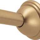 Moen Bronzed Gold Curved Adjustable Length Fixed Mount Single Shower Curtain Rod for Bathroom, CSR2160BZG