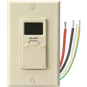 Woods 59028WD In-Wall 7-Day Digital Timer; Light Almond (One Size (Pack of 1))