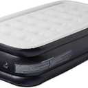 Amazon Basics Inflatable Air Mattress, Twin Size, 18 inch Height, with Built-in Electric Pump, Twin - NA Plug
