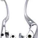 CBR Motorcycle Replacement Brake Clutch Hand Lever Compatible with Honda CBR600RR 2007-2024 53182MEE000 53170MEL006(Silver)