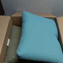 Klear Vu The Gripper Non-Slip Tufted Bench Cushion for Indoor Furniture, Assembled in USA, Entryway Storage, Bay Window, Corner Nook or Piano Seat, 30 Inches, Solid Teal