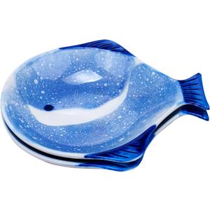 2 Pack Ceramic Spoon Rest for Stove Top,Spoon Holder for Kitchen Counter, Large Size Spoon Rest for Kitchen Stove Top,Dishwasher Safe,5.3 Inches