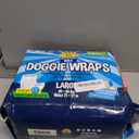 Bodhi Dog Disposable Male Dog Diapers - Super Absorbent, Leak-Proof Pee Wraps - Adjustable Fit, Comfortable Design, Advanced Moisture Control, and Wetness Indicator - Large (20 Count)