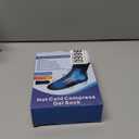 highco Ankle Ice Pack Wrap for Swelling and Injuries Recovery, Reusable Gel Ice Pack for Foot and Ankle, Ice Cold Compression Sock for Foot Heel Wrap, Tendonitis, Plantar Fasciitis, Swelling, Sprained, Black, Adult