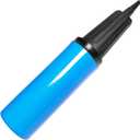 Hand Air Pump for Balloons - 9" Portable Manual Balloon Pump, Mini Hand Pump for Inflatables, Pool Floats, Party Garlands, Exercise and Yoga Balls (Blue Manual Pump 1 Pack)