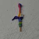 Sarah's Silks Mini Rainbow Streamer - Long Ribbon Wand for Kids, Pretend Play, Dance, Baton Stick Twirling, and Gymnastics Party Favors | 100% Silk and Wood Montessori and Waldorf Toys (1) (Rainbow)