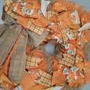 24 Inch Fall Wreaths for Front Door, Pumpkin Wreath