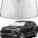 EcoNour Windshield Sunshade Compatible for Infiniti QX60 2014-2019 2020 2021, Sun Visor for Front Windshield & Window Sun Shade Cover, UV Heat Blocker & Protector, Car Accessories