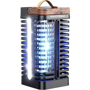 Minimoon Bug Zapper Outdoor with Dual LED Lights, 15W Mosquito Zapper 4200V Electric Fly Trap, Western Theme, IPX4 Waterproof, 5.9 Ft Cord, Fly Zapper for Backyard, Patio, Indoor