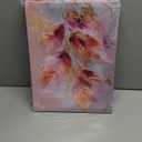 3Pcs Pink Gold Abstract Floral Canvas Wall Art Modern Luxury Elegant Floral 3D Textures Painting Picture Wall Decor Posters Prints Artwork for Living Room Bedroom Home Decoration