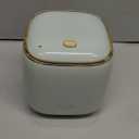 Mini Countertop Trash Can with 5 Rolls of Trash Bags, Waste Can with Press Type Lid, 0.5 Gallon/1.5 Liter Wastebasket Trash Can Dispenser, Mini Bin for Bathroom Vanity,Coffee Table (Light Green)