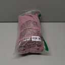 CYCLAMEN Maternity Dress Flowy A-Line Wrap Gown with Floral Lace and Contrast Chiffon Long Sleeve V Neck for Baby Shower (Plum Pink) Large