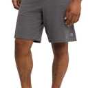 Champion Mens 9 Lounge Shorts, Standard Fit, Lightweight, (Small, Granite Heather - C Logo)
