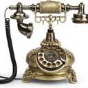 Vintage Phone Retro Rotary Landline Phone Old Fashioned Antique Phone Old School Telephones for Home House Cafe Bar Star Hotel Decor