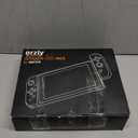 Orzly Accessory Bundle Kit designed for Nintendo switch Accessories Geeks and Oled console users Case and Screen protector, Joycon grips and Wheels for enhanced games play and more - Jet black