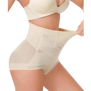 Dulchany Tummy Control Shapewear Panties for Women Body Shaper Seamless Underwear Panty Girdle (Medium, Nude)