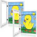 [2-Pack] Kids Art Frames, 10x12.5 Front Opening Kids Artwork Frames Changeable, White Artwork Display Storage Frame for Wall, Holds 50 Pcs, for 3D Picture, Crafts, Children Drawing, Hanging Art,