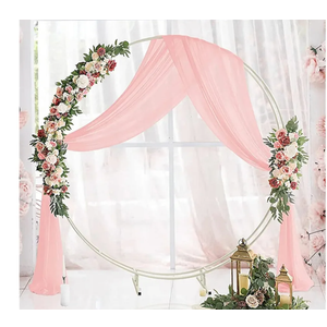 Wedding Arch Draping Fabric 4PCS Chiffon Wedding Arch Draping for Ceremony Reception Light Pink 54x86