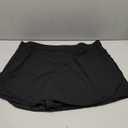 AMDMG Shorts for Women Solid Curved Hem Skort (Color : Black, Size: XXL)