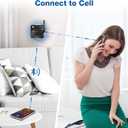 VTech LS6331-2 Expandable Cordless Phone 2 Handsets with DECT 6.0 Desk/Wall Mountable Transmitter, Bluetooth Connect-to-Cell, Full Duplex Handset Speakerphone, Landline Phone with Smart Call Blocker