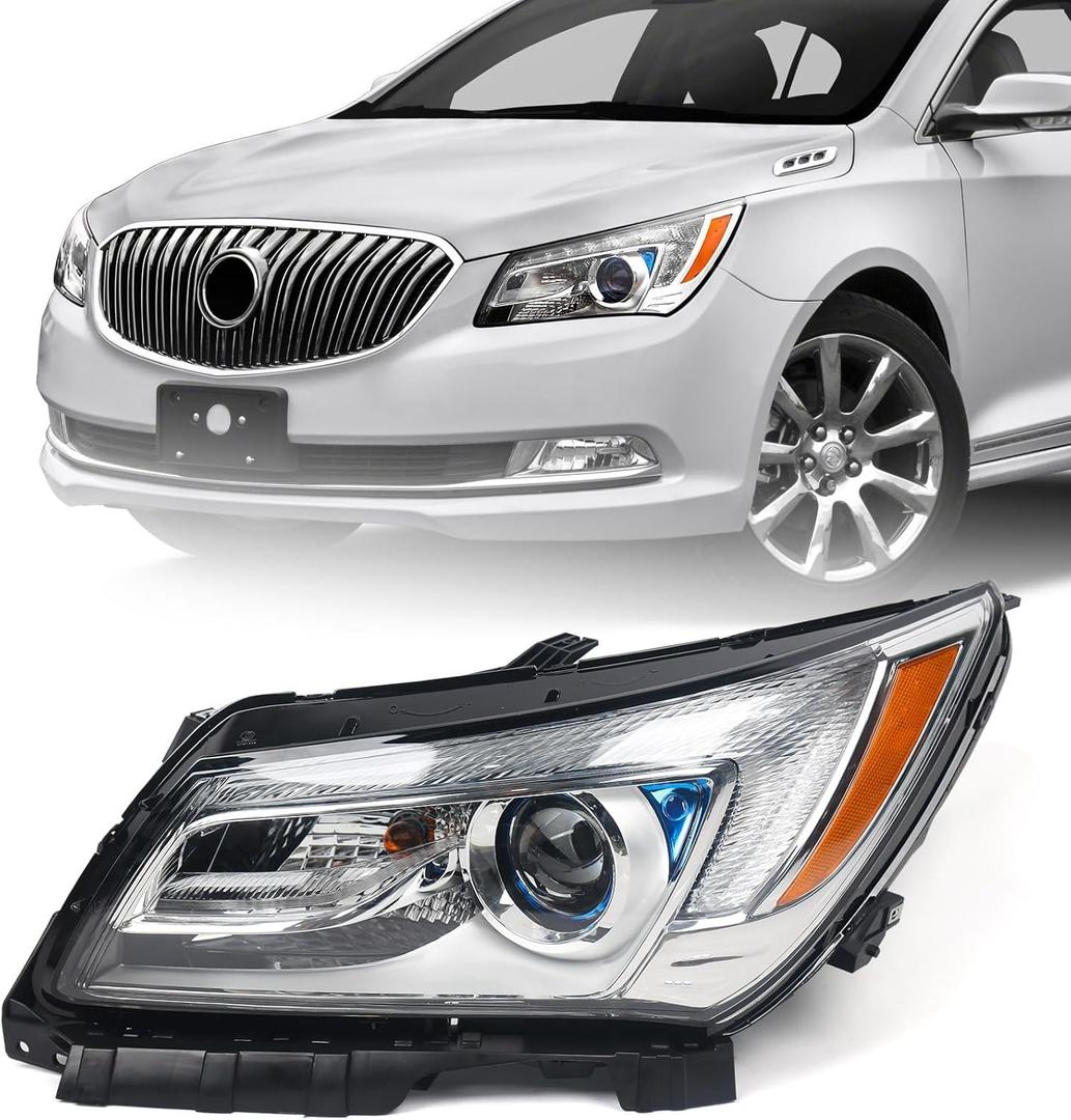 FIONE Headlights Assembly Compatible with Buick LaCrosse 2014 2015 2016 Factory Headlamps Front Light Left Driver Side LH