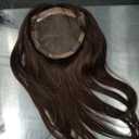 Hair Toppers for Women Real Human Hair 14 Inch No Bangs 70 Gram 100% Real Human Hair Toppers for Women with Thinning Hair 6x6 Hand-Tied Breathable Swiss Lace Base Blonde 4 Clips in Hair pieces, #4