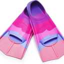 Kids Swim Fins,Short Youth Fins Swimming Flippers,Swim Training Fins for Lap Swimming,for Children Girls Boys Beginners (XXXS [US Kids 8-11])