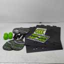 Kan Jam Pickleball Set - Play Pickleba Anywhere - Includes 4 Paddles, 4 Balls, And 2 Goals