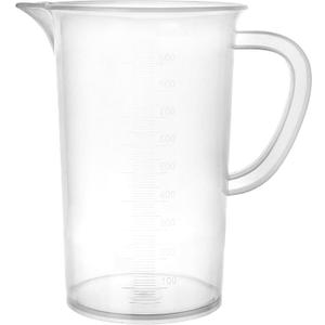 EISCO Plastic Pitcher, 1000mL (1L) - Molded Graduations - Chemical Resistant & Autoclavable Polypropylene - Measuring Jug