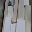 DHP Milton Twin Loft Bed, White, Traditional Small Space Junior Size, Horizontal Paneling, Sturdy Wood Construction