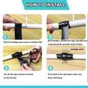 Waterproof Silicone Tape 1 in x 16.5 Ft Extra Strong Waterproof Rubber Leak Proof Sealing Tape Silicone Rubber Self-amalgamating Tapes for Emergency Pipeline Repair Cable Bandage Tool Fixing (0.8mm Thickness)