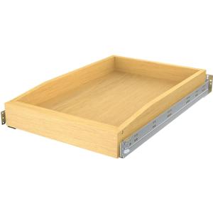 Wooden Pull out Cabinet Organizer 18" W x 21" D x 4.3" H, Heavy Duty Slide Out Drawers Pull-Out Home Organizers for Kitchen Cabinets