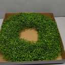 24Inch Spring Wreaths for Front Door OutsideGreen Wreath Boxwood Wreaths Realistic Spring Summer Front Door Wreath for Wall Window Porch Farmhouse Garden Wedding Party Home Decor