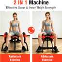 2 in 1 Hip Abductor & Adductor Machine, 20-120LBS Adjustable Resistance