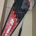 Yonex Badminton Racket Muscle Power Series with Full Cover High Tension Pre Strung Racquets (Black/White)