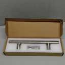 goldenwarm 12 in Sliding Barn Door Handle and Flush Pull Set-7 Inch Hole Centers Brushed Nickel Heavy Duty Hardware Stainless Steel, 1 Pack