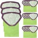 15PCS 5-8 Gallon Wet Dry Vacuum Filter Bags Replacement For Shop Vac Bags, Replace Part Type H #90671 9067100 9067133, Type E #90661 9066100 9066133, VF2004, VHBS VDBS（Green ）