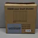 Shelf Dividers, 8 Pack Shelf Dividers for Closet Organization, Metal Closet Shelf Organizer for Wood Shelves Separators for Purse Handbag Sweater Clothes Book Storage Bedroom Wardrobe Kitchen Cabinet